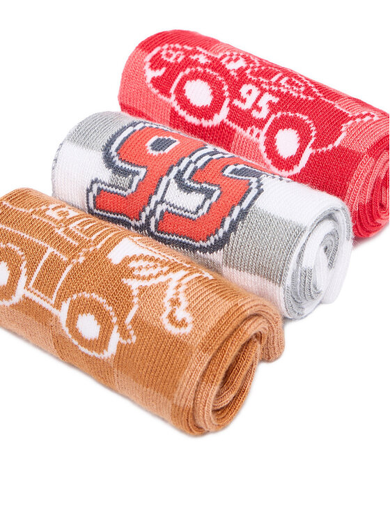 Cars Hosszú zoknik Cars CEO-ACCCS-AW25-300DPC(3-PACK) Piros