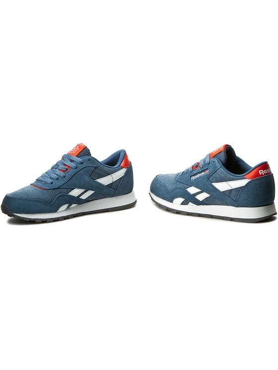 Sneakersy Reebok Cl Nylon Washed BD3856 Granatowy | Eobuwie.com.pl