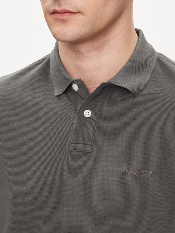 Pepe Jeans Pepe Jeans Polo New Oliver Gd PM542099 Γκρι Regular Fit
