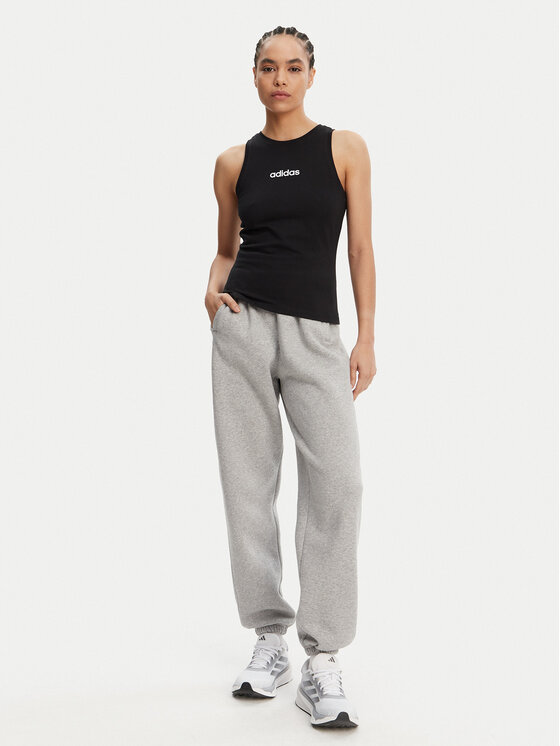 adidas adidas Топ Essentials Linear JC5798 Чорний Slim Fit