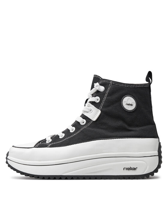 Rieker Sneakersy Rieker 90010-00 Černá