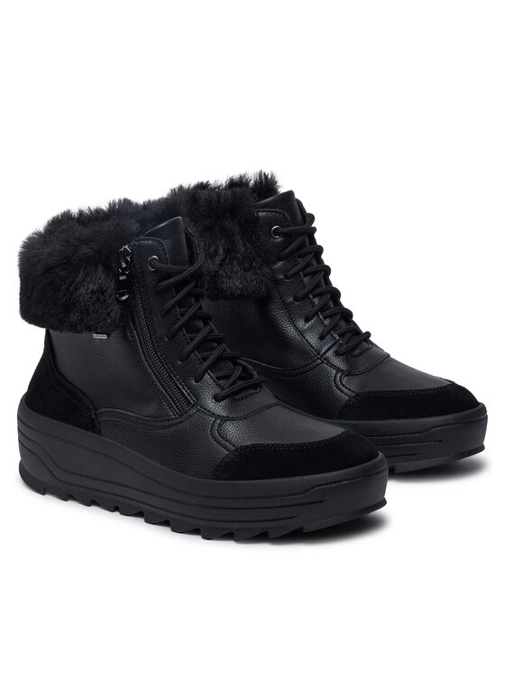 Geox Šnurovacia obuv Geox D46WNB 0FE22 C9999 Čierna