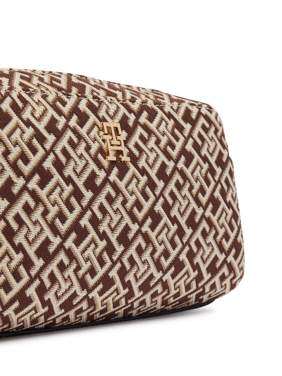 Tommy Hilfiger Borsetta Tommy Hilfiger Th Grace Camera Bag Jacquard AW0AW18864 Marrone