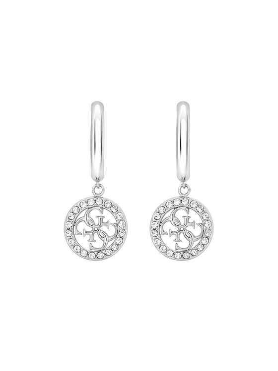 Guess Naušnice Guess JUBE02 135JW Stříbrná