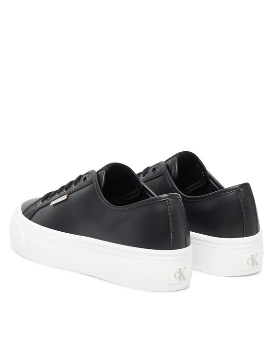 Calvin Klein Jeans Αθλητικά Calvin Klein Jeans Vulc Flatform Lth YW0YW01886 Μαύρο