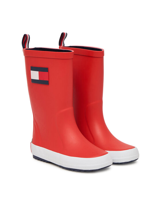 Tommy Hilfiger Gumicsizma Tommy Hilfiger Flag Rain Boot T3XC-33923-0047 S Piros
