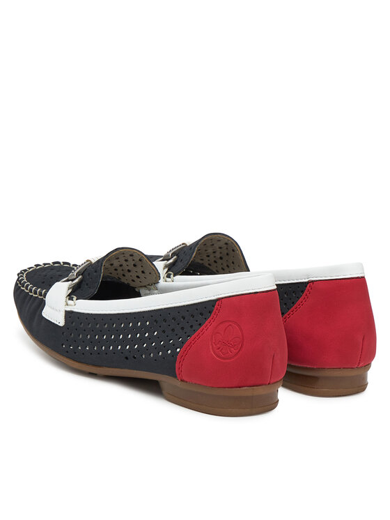 Rieker Mocasini Rieker 40065-14 Bleumarin