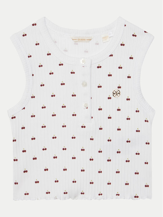 Guess Guess Топ J5GP01 KCSQ4 Білий Regular Fit