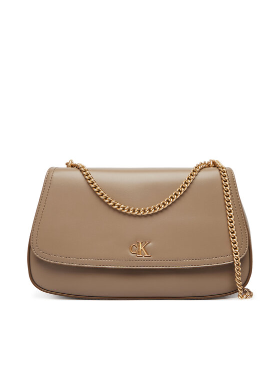 Calvin Klein Kabelka Calvin Klein Ck Convertible Chain Medium Bag LV04F3171G Béžová