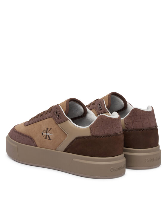 Calvin Klein Sportcipők Calvin Klein Prime Cupsole Laceup Nu-Su Croc HM0HM02450 Barna