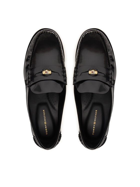 Tommy Hilfiger Mocasini Tommy Hilfiger Hilfiger Penny Abrasivato FW0FW09257 Negru