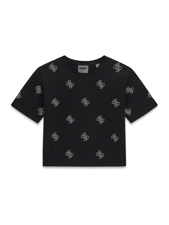 Guess Guess Футболка J6GI35 I3Z14 Чорний Relaxed Fit