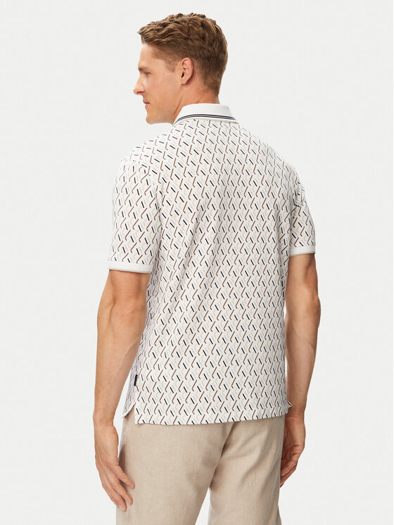Bugatti Bugatti Polo 8150-15032E Blanco Regular Fit