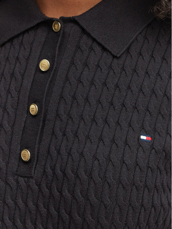 Tommy Hilfiger Tommy Hilfiger Polo WW0WW41474 Nero Regular Fit
