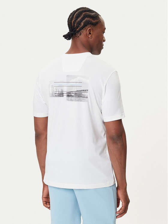 BOSS BOSS Camiseta Photoprint 50545869 Blanco Relaxed Fit