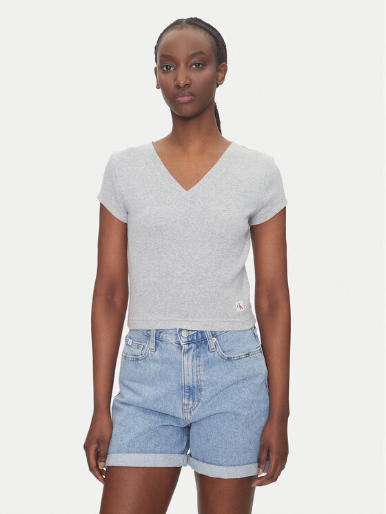 Calvin Klein Jeans Calvin Klein Jeans Majica LV047C910G Siva Regular Fit
