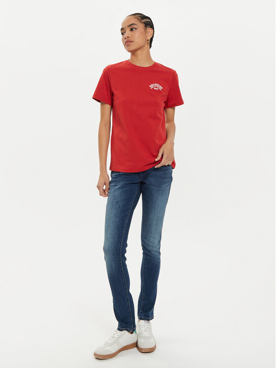 Wrangler Wrangler Póló Graphic 112356431 Piros Regular Fit