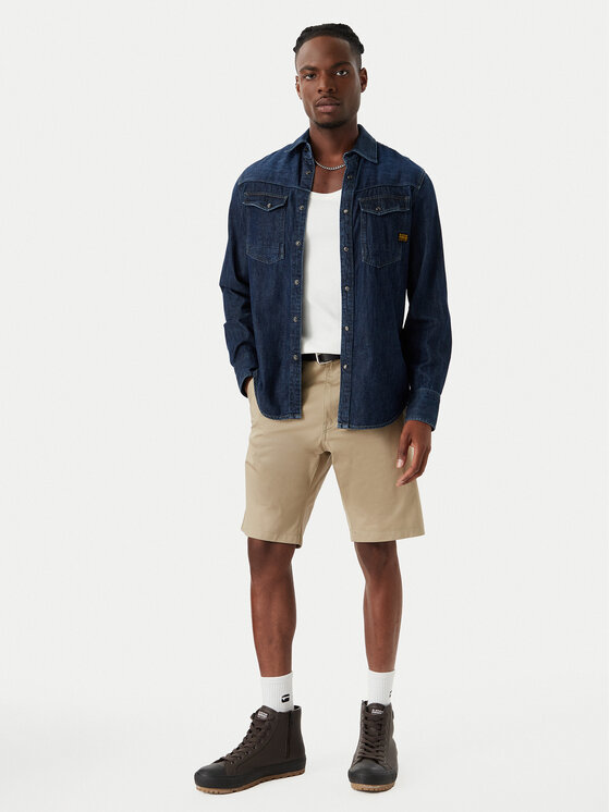 G-STAR G-Star Raw Σορτς υφασμάτινο Bronson 3.0 D26337-5126 Μπεζ Regular Fit