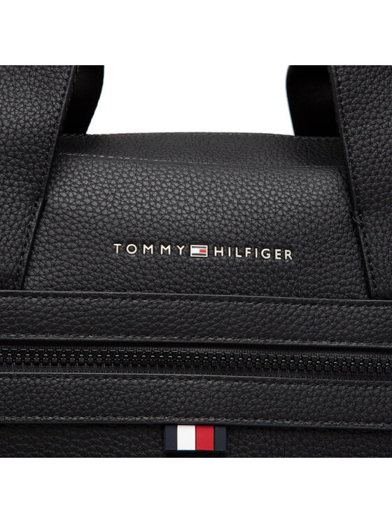 Tommy Hilfiger Laptoptáska Tommy Hilfiger Essential Pu Computer Bag AM0AM09507 Fekete