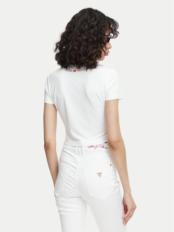 Guess Guess Футболка W6YI64 K6710 Білий Regular Fit