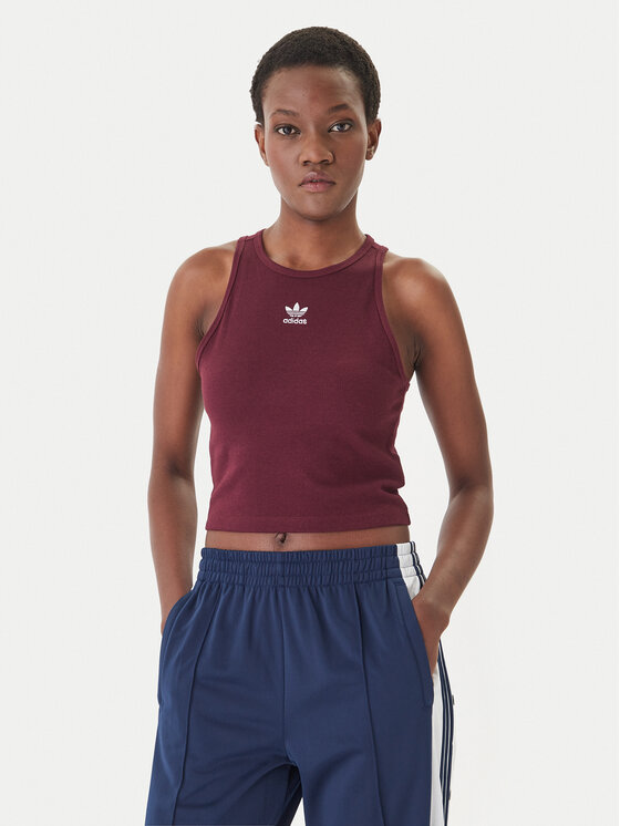 adidas adidas Top Essentials KD3824 Guinda/burdeos Slim Fit