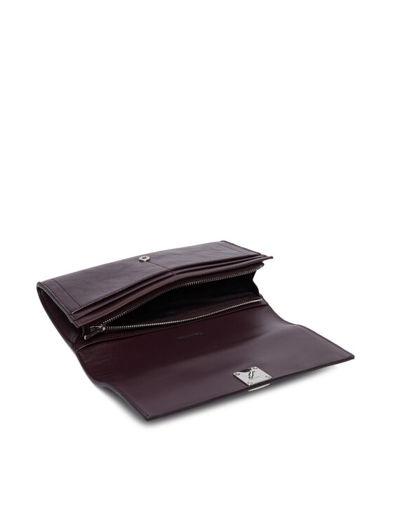 Calvin Klein Portofel Calvin Klein Emblem Hw Long Bifold LV04F1316G Maro