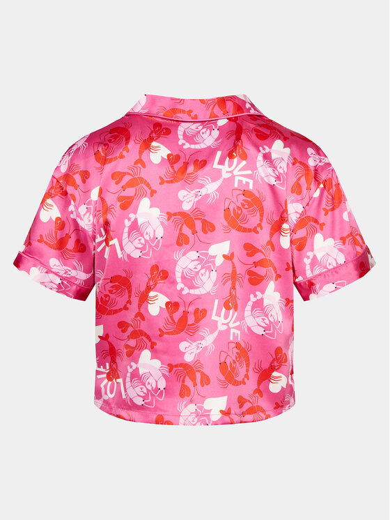 Hunkemöller Hunkemöller Camiseta de pijama Peppers 205076 Rosa Relaxed Fit