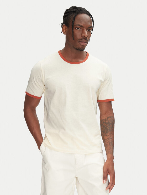 Jack & Jones Jack & Jones Póló Ringer 12277262 Ekru Regular Fit