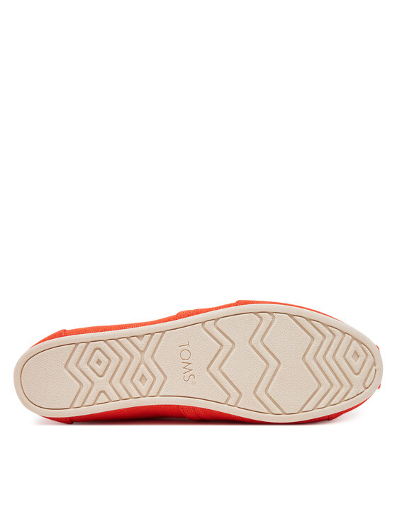 Toms Poltopánky Toms Alpargata Classic 10021933 Červená