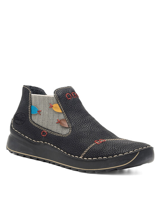 Rieker Nizki čevlji Rieker 51592-00 Črna
