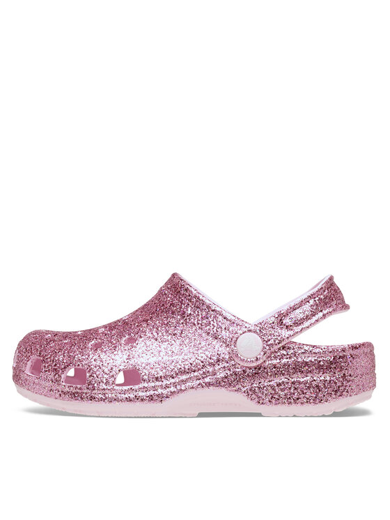 Crocs Шльопанці Crocs Classic Chunky Glitter Clog K 211939 Рожевий