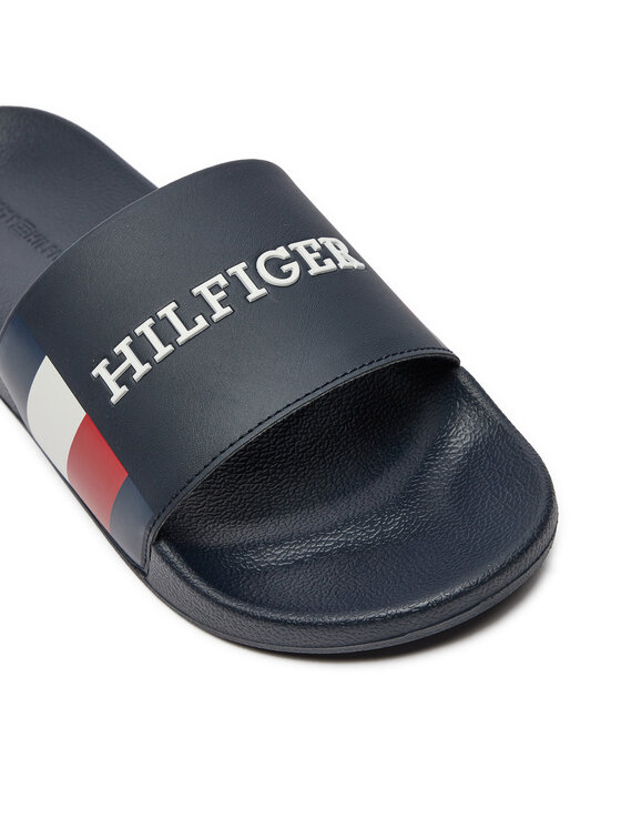 Tommy Hilfiger Šľapky Tommy Hilfiger Rwb Pool Slide FM0FM05093 Tmavomodrá