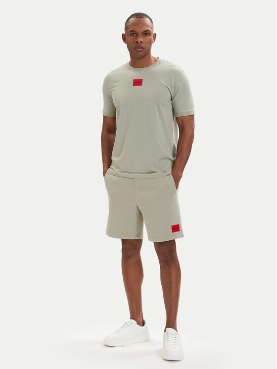 HUGO HUGO Camiseta Diragolino212 50447978 Verde claro Regular Fit