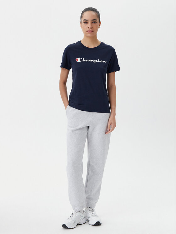 Champion Champion Футболка 118090 Cиній Slim Fit