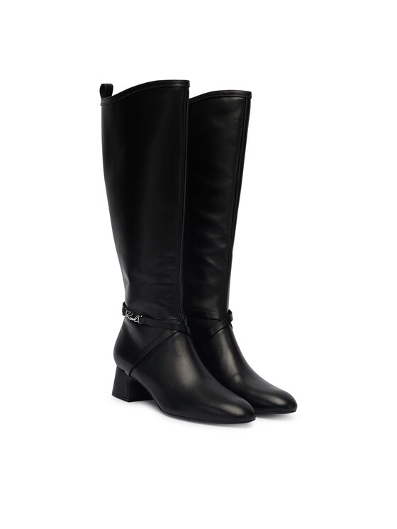 KARL LAGERFELD Čižmy KARL LAGERFELD KL30375 Čierna