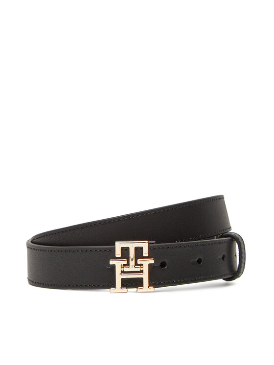 Tommy Hilfiger Cintura da donna Tommy Hilfiger Th Modern 2.5 AW0AW17496 Nero
