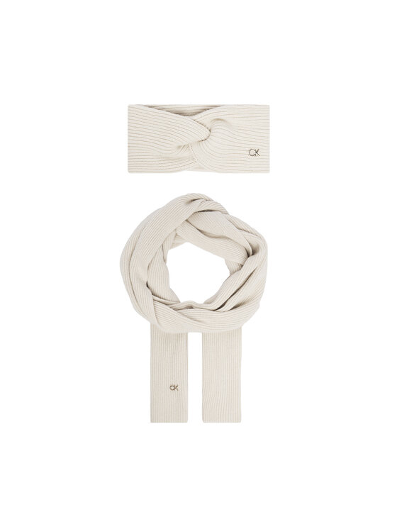 Calvin Klein Szalik Calvin Klein Re-Lock K60K610415 Beżowy