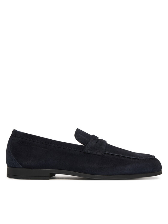 Tommy Hilfiger Loaferai Tommy Hilfiger Flexible Slim Suede Loafer FM0FM05745 Mėlyna
