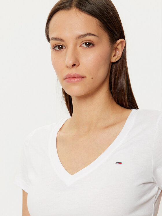 Tommy Jeans Tommy Jeans Camiseta DW0DW20458 Blanco Slim Fit
