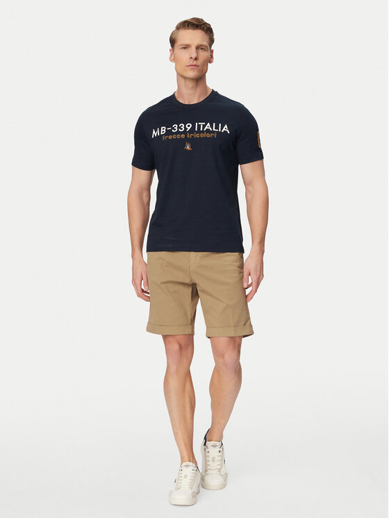 Aeronautica Militare Aeronautica Militare Camiseta 261TS2523UJ00682 Azul marino Regular Fit