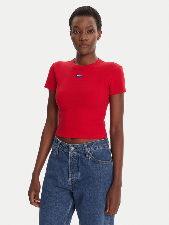 HUGO HUGO Marškinėliai Baby 50510749 Raudona Slim Fit