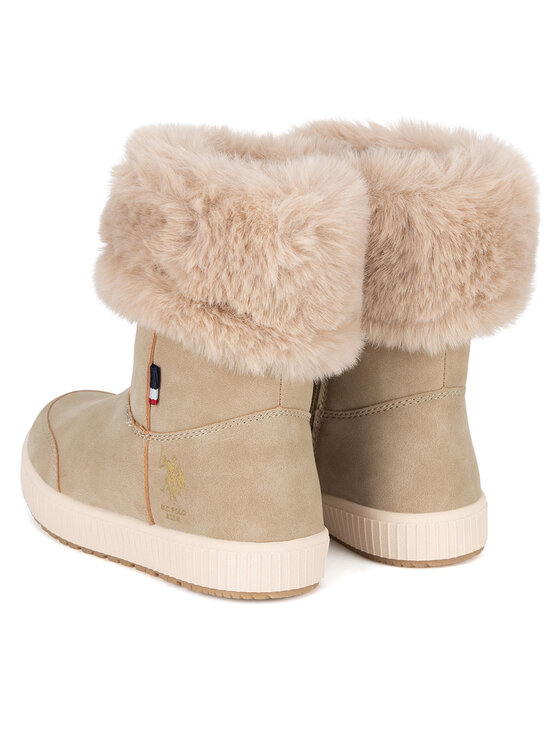 U.S. Polo Assn. Členková obuv U.S. Polo Assn. VICKI001K/DYF1 Béžová