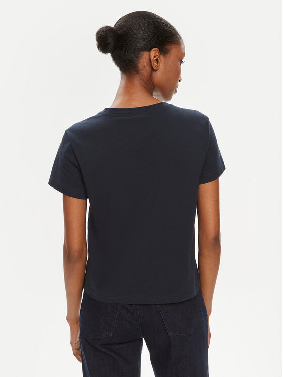 Sisley Sisley T-shirt 3I1XL100Y Nero Slim Fit