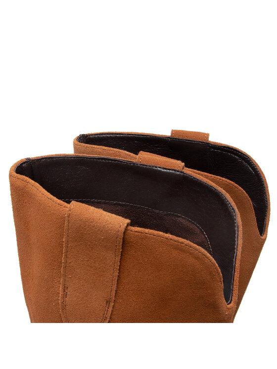 Simple Kovbojské topánky Simple SL-44-02-000113 Hnedá