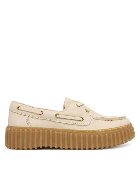 Clarks Туфлі Clarks Torhill Boat 26186302 Écru