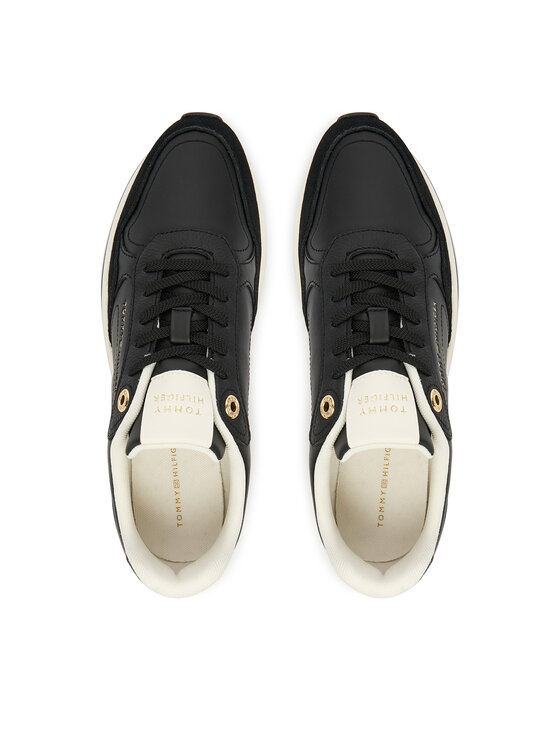 Tommy Hilfiger Sneakersy Tommy Hilfiger Monogram Mix Material Runner FW0FW09267 Černá