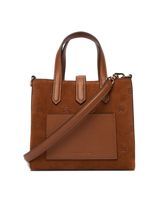 KARL LAGERFELD Ročna torba KARL LAGERFELD B1W30104 Rjava