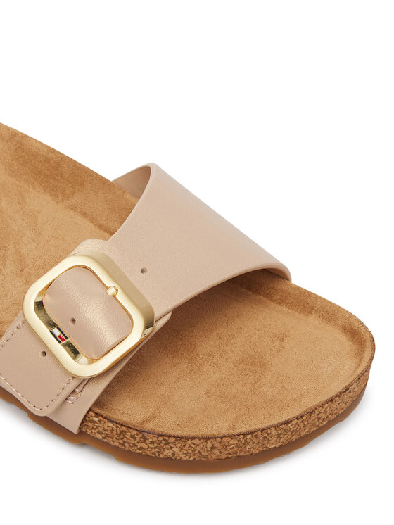 Tommy Hilfiger Παντόφλες Tommy Hilfiger Cork Footbed Slip-On FW0FW09344 Μπεζ