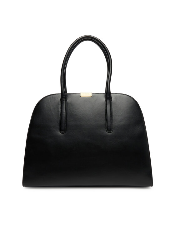 Tommy Hilfiger Τσάντα Tommy Hilfiger Iconic Leather Tote AW0AW18206 Μαύρο