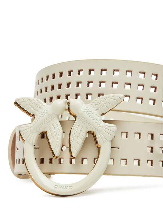 PINKO Dámsky opasok PINKO Love Berry H3 Belt 20251 PLT01 100125 A11W Biela